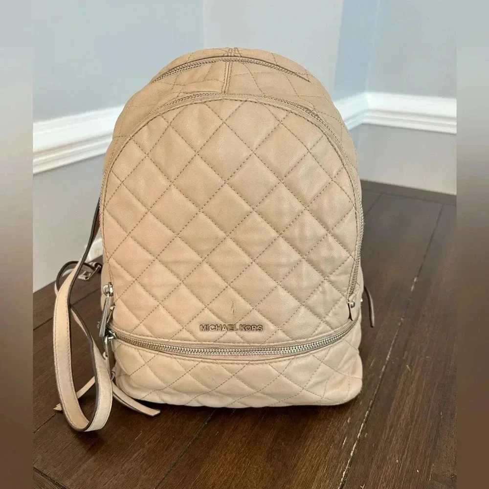 Michael Kors quilted backpack